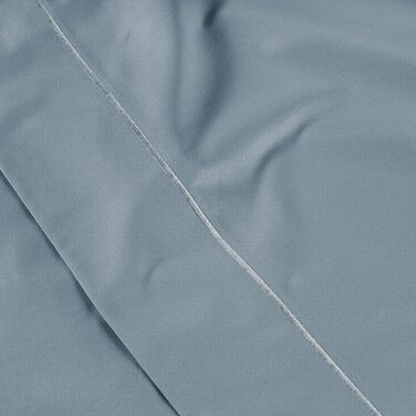 LANE LINEN Pillowcases, King Set, 100% Egyptian Cotton Sateen, soft, cool, and smooth, thread count 1000, French Blue, 2 pieces