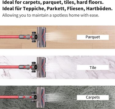 Насадка для пилососа Dyson V7 V8 V10 V11 V15 з LED-підсвічуванням та блокуванням витяжки, для твердих підлог та килимів