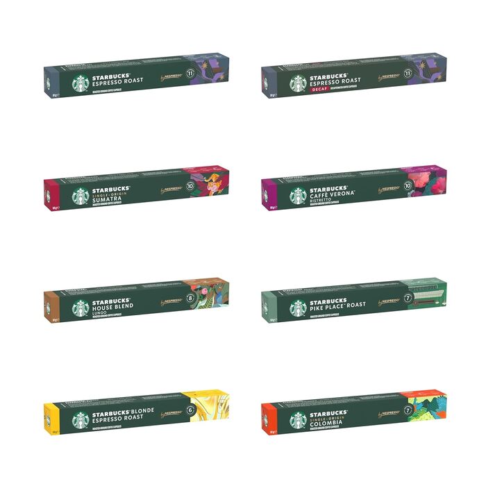 Капсули для кави Nespresso STARBUCKS Discovery Variety Pack – 100 шт. (різні смаки)