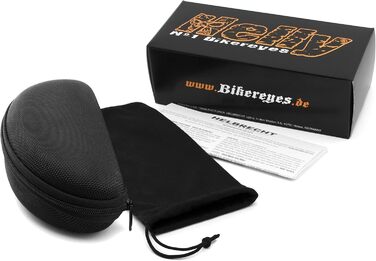 HELLY® No.1 Bikereyes – Мотокросові окуляри, багатофункціональні, захисні, протизапотівальні, вітрозахисні, HLT® пластик, стандарт DIN EN 166, дужки та ремінець, i-stealth