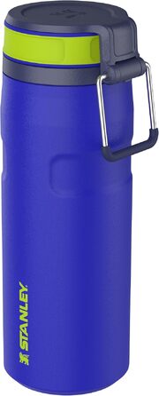 Термос-пляшка STANLEY 1913 IceFlow Bottle Twist Flip 0.47L, герметична пляшка для води з кришкою Twist Flip, Cobalt Chartreuse