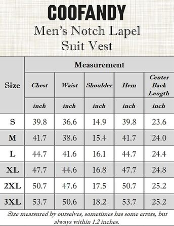 Жилет чоловічий COOFANDY, вузький крій, лаконічний дизайн, сірий