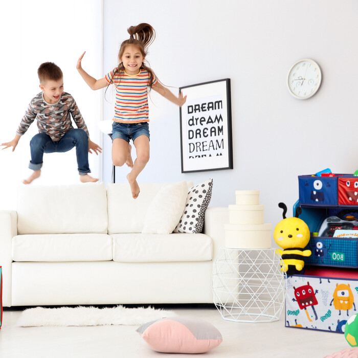 Relaxdays Children's Shelving Unit with Boxes, Monster Design