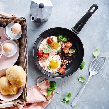 GreenChef Diamond Soft Grip Frying Pan with Non-Stick Coating, 30cm, PFAS-free, Induction, Dishwasher-safe, Black Frying Pan 30cm Frying Pan