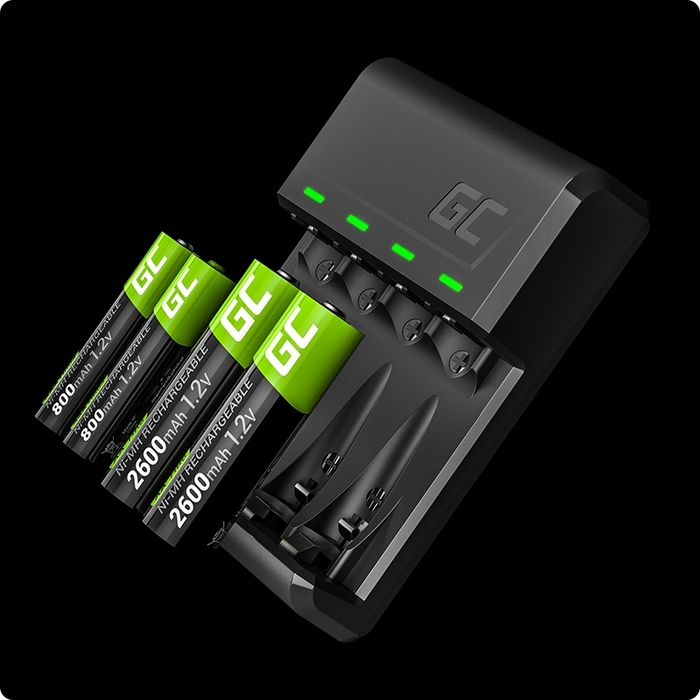 Зарядний пристрій Green Cell VitalCharger для 4 акумуляторів AA/AAA Ni-MH