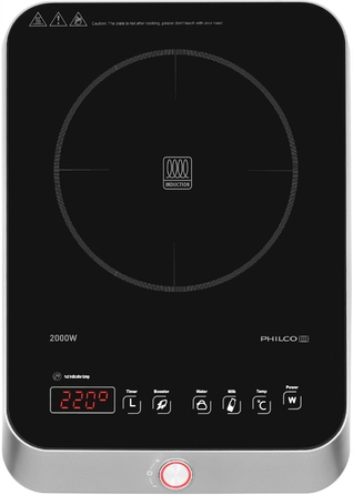 Індукційна плита PHILCO 2020, 2000 Вт, туристична