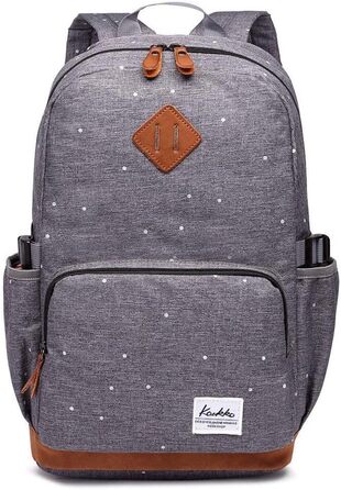 Жіночий рюкзак Kaukoo для студентів, ноутбука, подорожей. Сірий, універсальний розмір