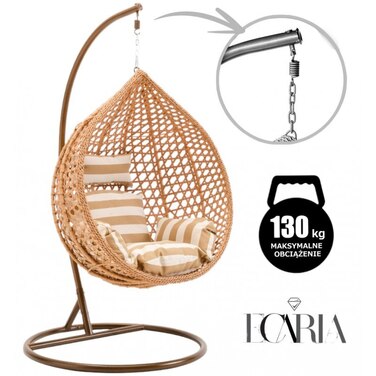Підвісне крісло-гойдалка на стійці Ecarla, 110 см, до 130 кг