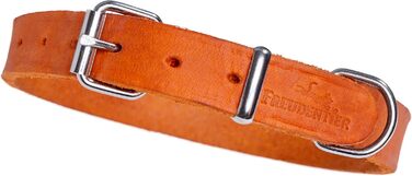 FREUDENTIER Ошийник для собак з натуральної шкіри Alsterufer - ручної роботи, Sunset Orange, 25,5-31 см