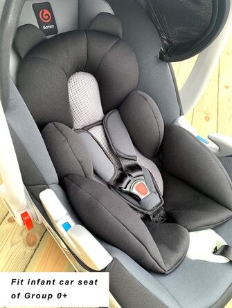 Storchenbeck Baby Car Seat Cushion Car Seat Insert Seat Pad Universal for Strollers Car Seat High Chair (Black)