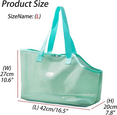 Сумка для собак та котів маленьких порід Soer, дихаюча сітка, пляжна сумка, переноска для цуценят, розкладний дизайн, для подорожей на відкритому повітрі (зелена, L)