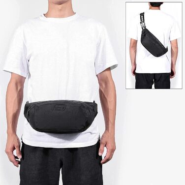 Сумка на пояс Skechers Nevada S1111-06, чорна, універсальний розмір (жіноча/чоловіча)