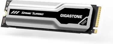 Gigastone M.2 SSD 1TB з радіатором: NVMe SSD 2280 PCIe Gen3 для ігор, графіки та відеомонтажу. Сумісний з ноутбуками та ПК. Швидкість до 3400 МБ/с
