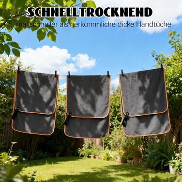 Набір з 3 рушників з мікрофібри (40x80 см) – швидковисихаючі, компактні спортивні рушники для подорожей, басейну, фітнесу, пляжу та спорту