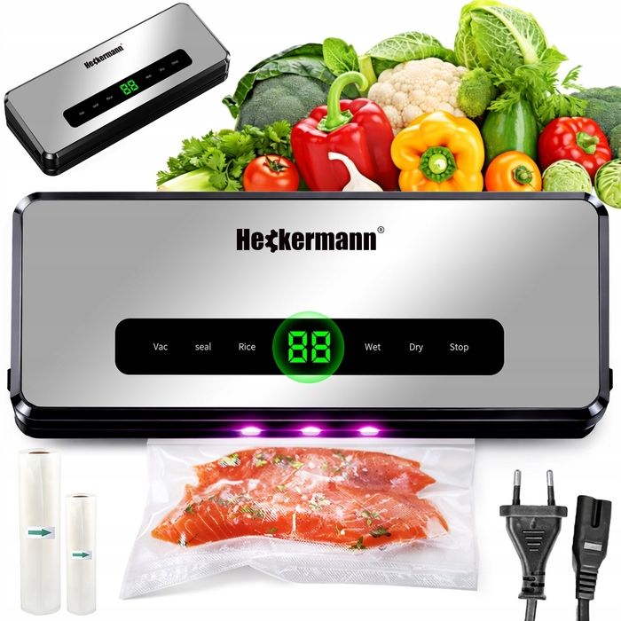Вакууматор Heckermann 3700, 140 Вт, сріблястий
