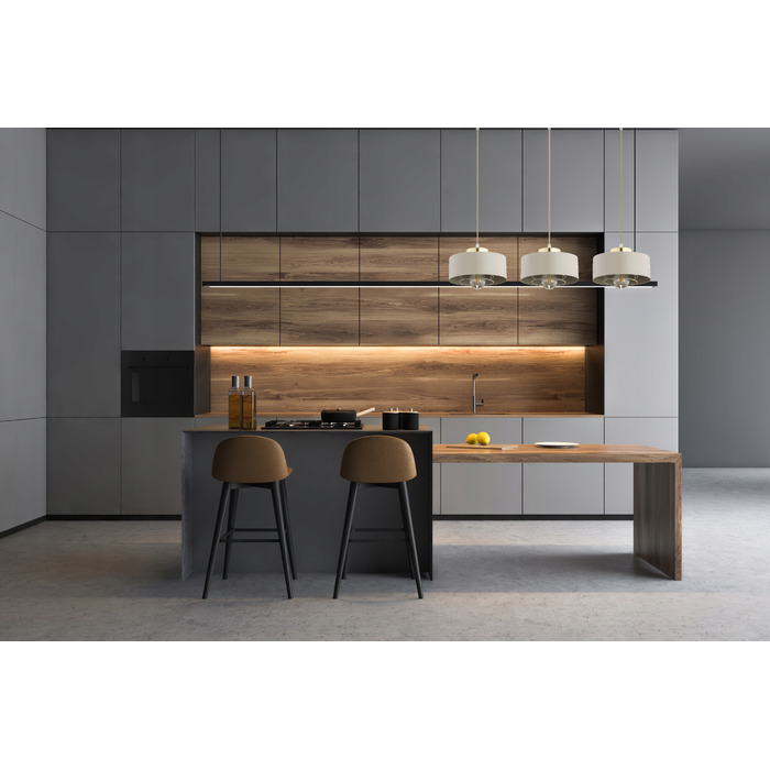 Підвісна люстра Elko-Lighting Spring Ecru, 3 точки освітлення, цоколь E27