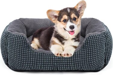FURTIME Dog Bed - Large Dogs, Washable Fluffy Dog Basket, Non-Slip Dog Bed, Anti-Anxiety Dog Bed for Large and Medium Dogs and Cats, 89x63x23cm (S(51x48x15cm))