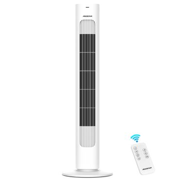 Вентилятор Tower Aigostar з пультом, 70° осциляція, таймер 7 год, 3 режими/швидкості, енергоефективний, 2 шт.