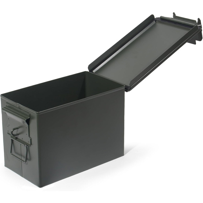 Ammunition Box, US Ammo Box, Cartridge Box, Lithium Battery Storage Box, Ammunition (Lockable - 28cm) (Security Ring - 30cm)