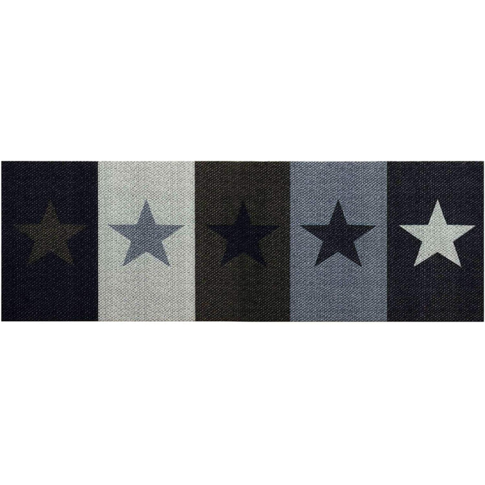 Килимок для кухні зірки 60x180 см, миючий, кольоровий | Теппих для кухні