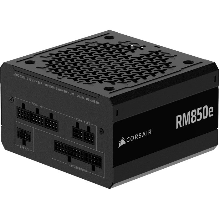 Блок живлення Corsair RM850e (2025) 850W ATX з підтримкою 12V-2x6, сертифікація 80 PLUS Gold, чорний