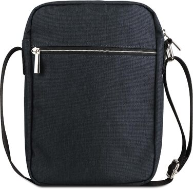 Чоловіча сумка Bugatti Sera на плечі, месенджер з відділенням для планшета, антрацит, S