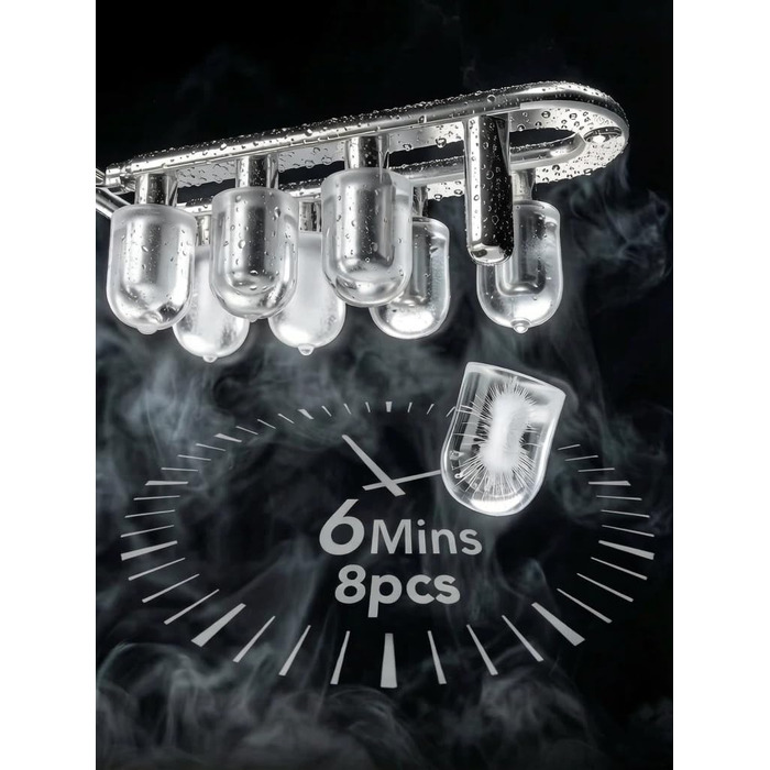Льодогенератор Kismile для дому та офісу, 11.8 кг/доба, 2 розміри льоду, функція самоочищення, низький рівень шуму (<35 дБ), сірий