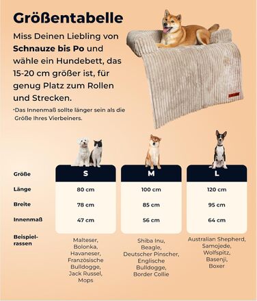 Диванчик для собак Belune Hundecouch Deluxe - миючий, бежевий, L (120x95 см)