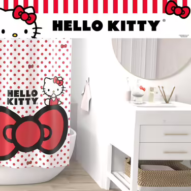 Hello Kitty Soap/Lotion/Hand Sanitizer Dispenser, Resin, 294 ml, Official Licensed Product Franco