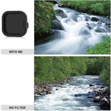 Фільтри SOONSUN CPL, ND8, ND16, ND32 для GoPro Hero 12, 11, 10, 9 - Набір нейтральних фільтрів та поляризатора, захист об'єктива, 4 шт.