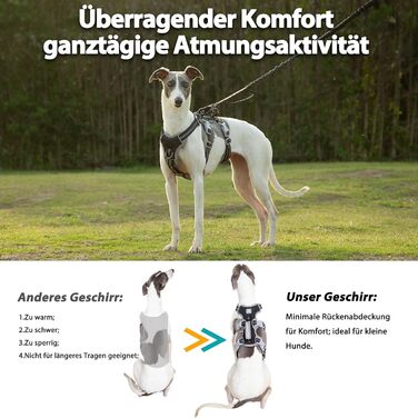 Нашийник для собак Huntboo, великі породи, анти-злам, світловідбиваючий, водонепроникний, регульований, для прогулянок та бігу (Чорний, L, упаковка з 1)