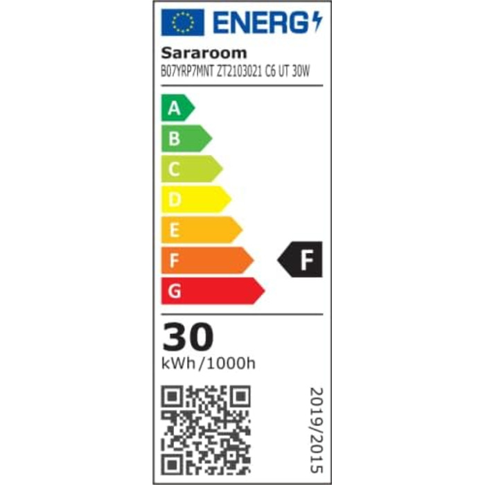 Світлодіодний прожектор Sararoom 30W, 4000 Лм, IP65, тепле біле світло, 48 LED, для вулиці, саду, гаража, спортивного майданчика