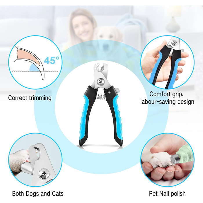 Шліфувальник кігтів для собак Czemo Profi Krallenschleifer - портативний, тихий, для собак та котів, 2 швидкості, догляд за кігтями