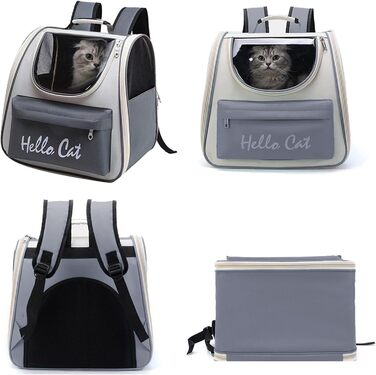 Рюкзак для тварин: переноска для собак та котів у формі космічної капсули. Зручний рюкзак для подорожей з двома пакетиками для відходів. Дихаючий рюкзак для великих котів та маленьких собак