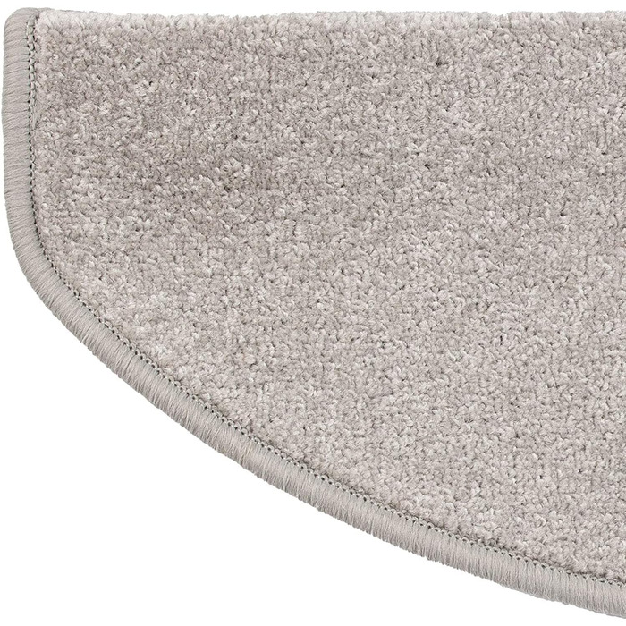 Casa Pura Dynasty Velour Non-Slip Stair Treads - 15 Piece Set - Silver Gray