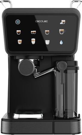Кавомашина еспресо Cecotec Power Espresso Touch ColdBrew Latte 1350W 20 Бар з молочником та сенсорним дисплеєм