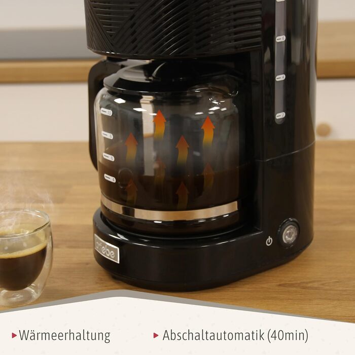 Набір Elegance Set: тостер на 2 тости, електричний чайник 1.7л, кавоварка на 10 чашок (1.25л), чорний