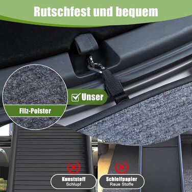 Рампа для собак SMONTER 180 см, автоскладана, з високоякісним покриттям, для легкових, вантажних автомобілів та SUV. Підходить для великих та середніх собак, чорного кольору.