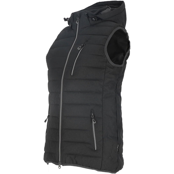 Жіноча степна жилетка Blue Wave Nathalie знімною капюшоном, меланжевий колір (46, антрацит)