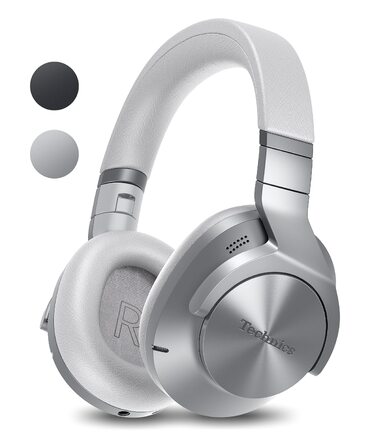 Навушники Bluetooth Technics EAH-A800E-S сріблясті з шумозаглушенням та мікрофоном, складані, Over-Ear