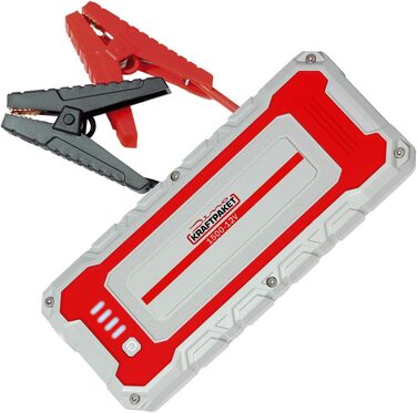 Портативний пусковий пристрій Dino KRAFTPAKET 12V-1500A: для авто, мото, човнів, кемперів та електромобілів. Підтримка GEL, EFB, AGM акумуляторів.