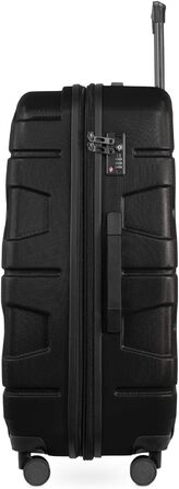 Набір валіз X-Kölln (S, L) - 2 шт. Чорний матовий, з TSA замком. Валіза-трольлей, Rollkoffer, валіза для подорожей