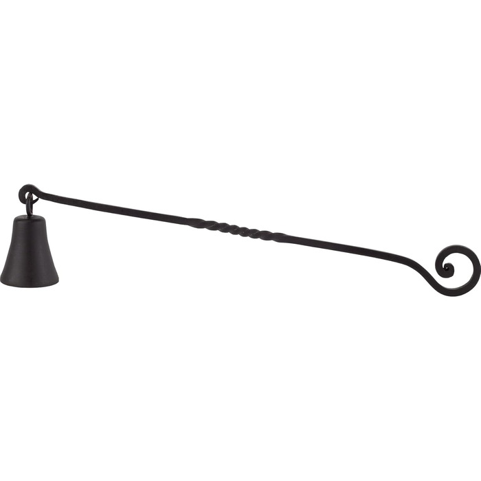 RTZEN - Décor Candle Snuffer with Long Handle, Black Wrought Iron Candle Snuffer, Easily Extinguish Any Candle in Dining Room, Kitchen, Bathroom or Spa, Handmade Authentic Unique Gift