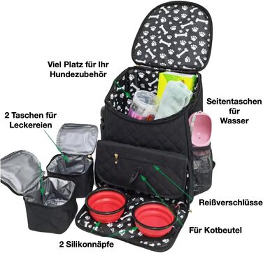 Petpets® Dog Travel Backpack - Practical Dog Carrier Bag for Travel, Camping & Day Trips