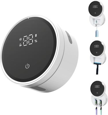 Roadtime Electric UV Toothbrush Holder with Drying, No Drilling, Automatic Sensor Brush Holder, Toothbrush Disinfectant, Portable Toothbrush and Razor Sterilizer