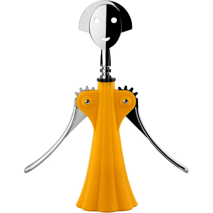 Alessi AM01 Yellow & Chrome Resin Bottle Opener