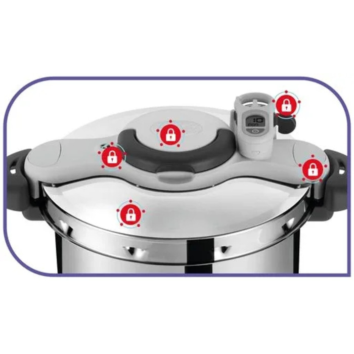 Скороварка Tefal 6 л, червона