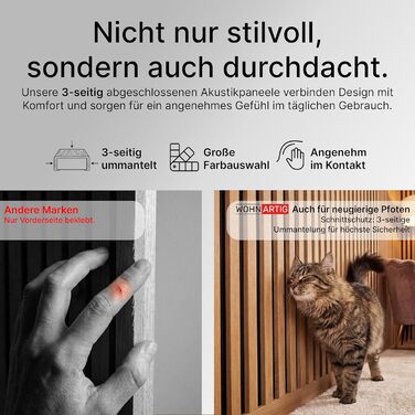 Акустичні настінні панелі SPAZIO Anthrazit 693, 260x54 см (набір 2 шт. 260x27 см), оббивка на фетрі для звукоізоляції