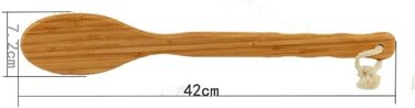 16.5 Inch Women's Bath & Body Brush with Bamboo Hog Bristles, Long Handle Bath Brushes, Back Scrubber for Shower for Men