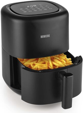 Фритюрниця без олії з цифровим дисплеєм | 7 програм | 1800 Вт (3 л, Midnight Black)